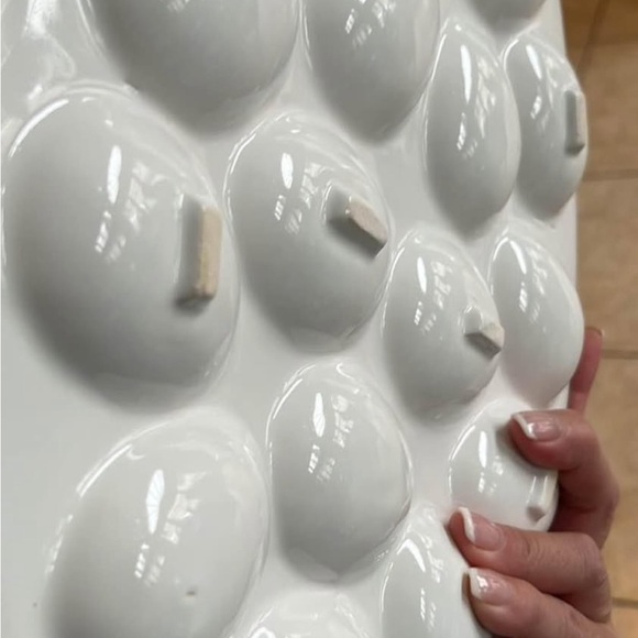 Easter Elegant White Egg Platter - Picture 2 of 3